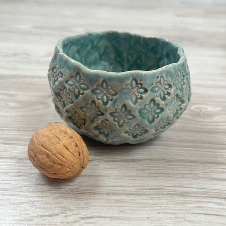 Jasnoturkusowa Czarka we Wzorki