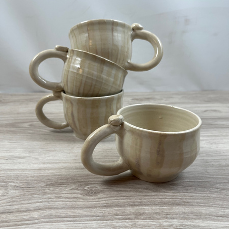 Duża Beżowa Filiżanka