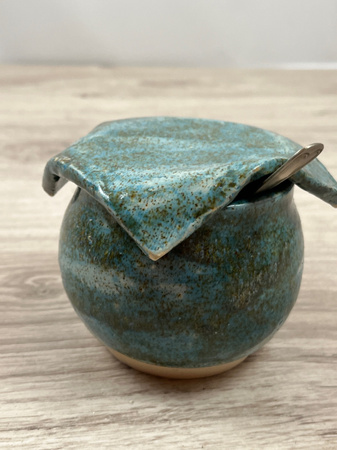 Zielona Cukiernica z Przykrywką