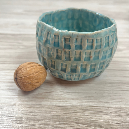 Jasnoturkusowa Czarka we Wzorki