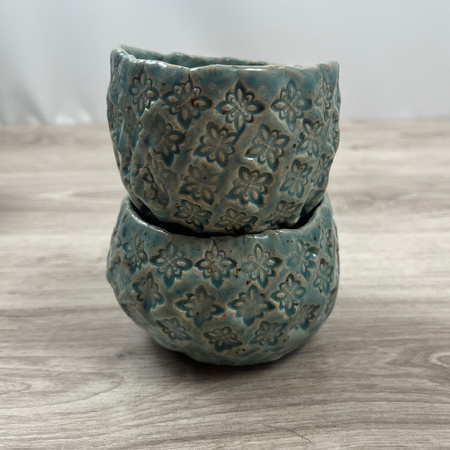 Jasnoturkusowa Czarka we Wzorki