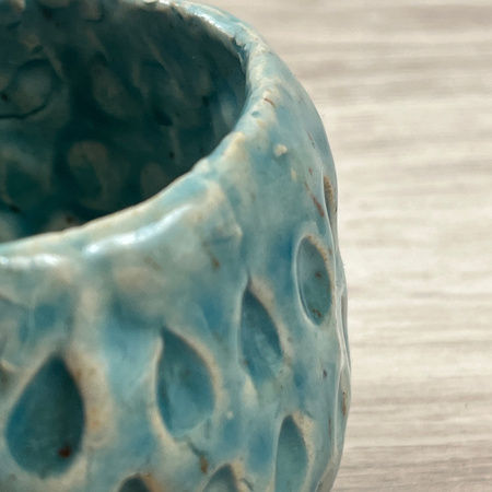 Jasnoturkusowa Czarka we Wzorki