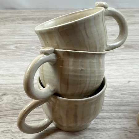 Duża Beżowa Filiżanka