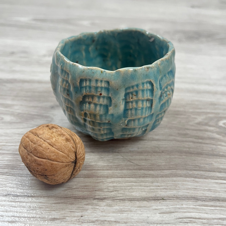 Jasnoturkusowa Czarka we Wzorki