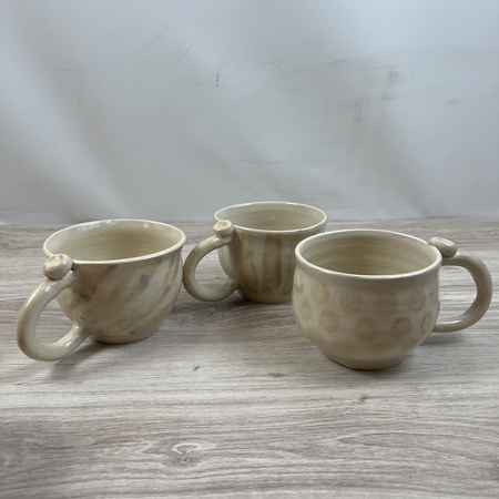 Duża Beżowa Filiżanka