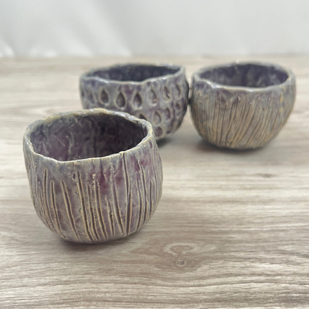 Fioletowa Czarka we Wzorki